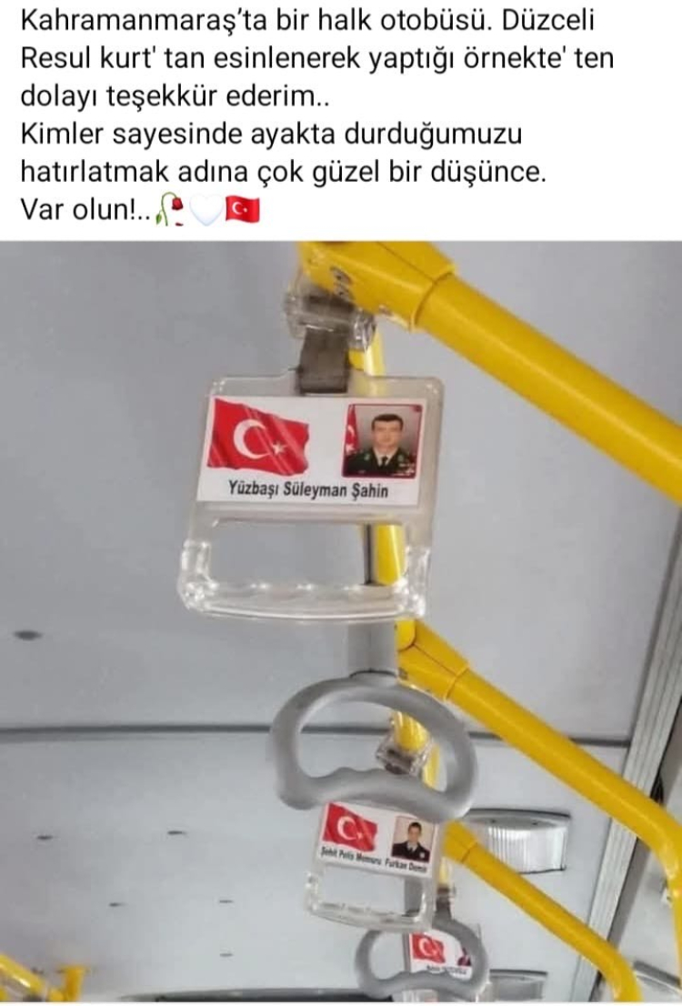 Şehitlerin İsimleri Tutacaklarda Yaşatılıyor