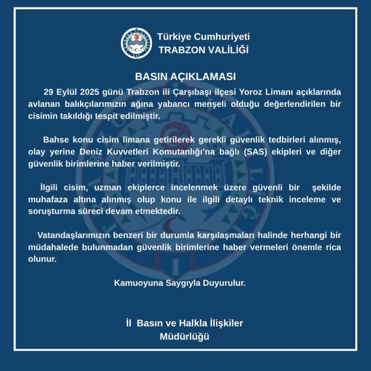 Trabzon Valiliği Bilgisi
