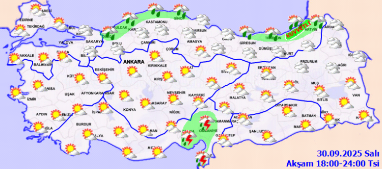Tüm Türkiye'de Yağış Bekleniyor