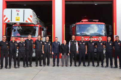 Konya itfaiyesinden geçmişe saygı dolu ziyaret