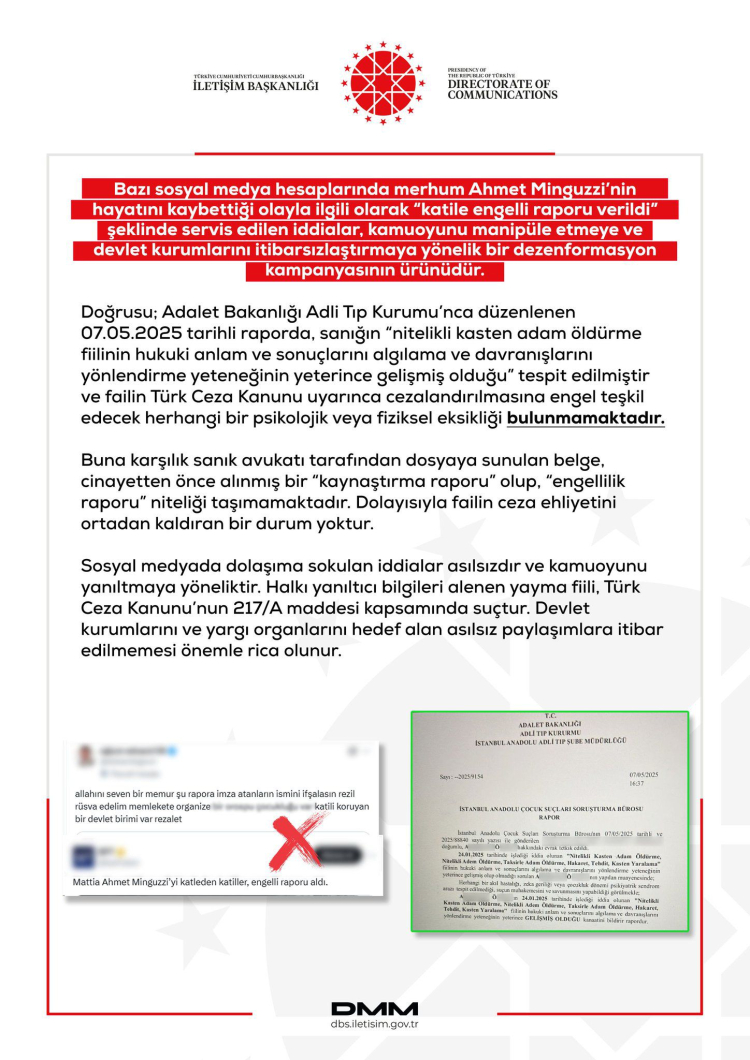 Adalet Bakanlığı’ndan Dezenformasyon Uyarısı