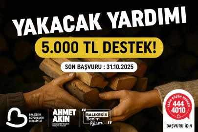 Balıkesir Büyükşehir Belediyesinden Yakacak Yardımı
