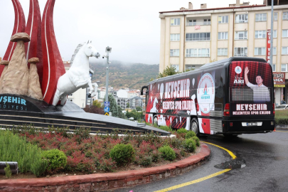 Nevşehir Belediyesi Spor Kulübü’nün özel otobüsü tanıtıldı