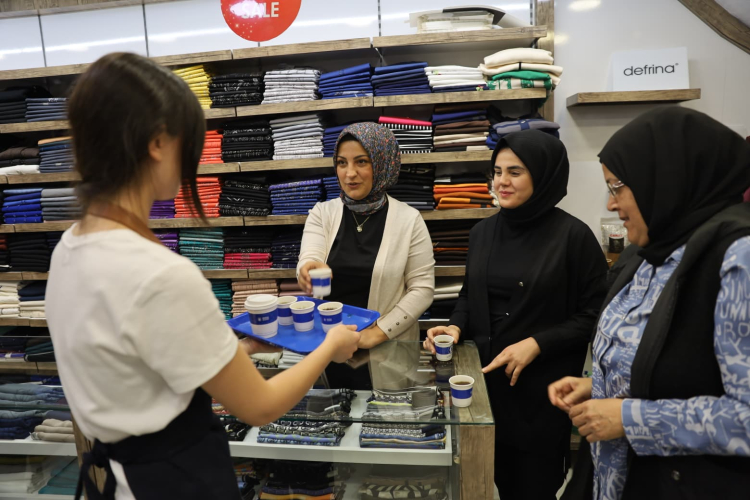 BURFAŞ, Bursada Çarşı Esnafına Kahve İkramı