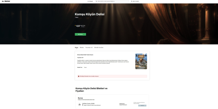 İnegöl Belediyesi Şehir Tiyatrosu ile Komşu Köyün Delisi