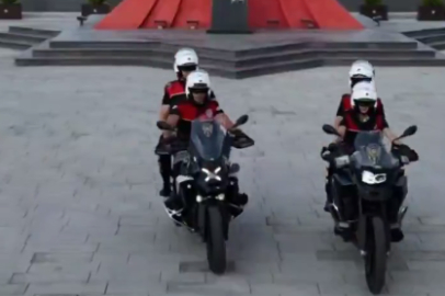 Bursada Motosikletli Polis Timi Görevde