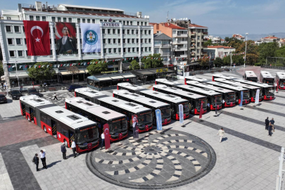 Manisa'da 15 yeni toplu ulaşım otobüsü hizmette