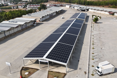 Fethiye Karaçulha Toptancı Hali çatısında güneş enerjisiyle tasarruf