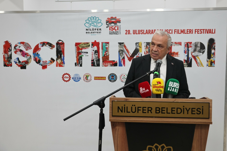  Nilüfer Belediyesi’nin ev sahipliğinde başlayan 20. Uluslararası İşçi Filmleri Festivali, kokteyl ve açılış programıyla başladı