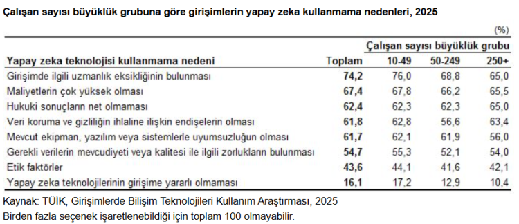 Girişimlerde Yapay Zeka Kullanımı