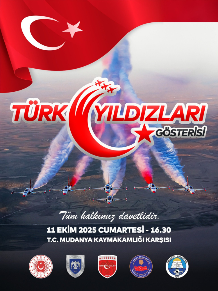 Türk Yıldızları 103. Yılda Mudanya Semalarını Renklendirecek