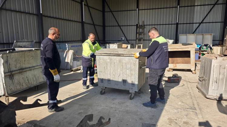 Şehir Temizliği İçin Mevcut Konteynerler Yenilendi