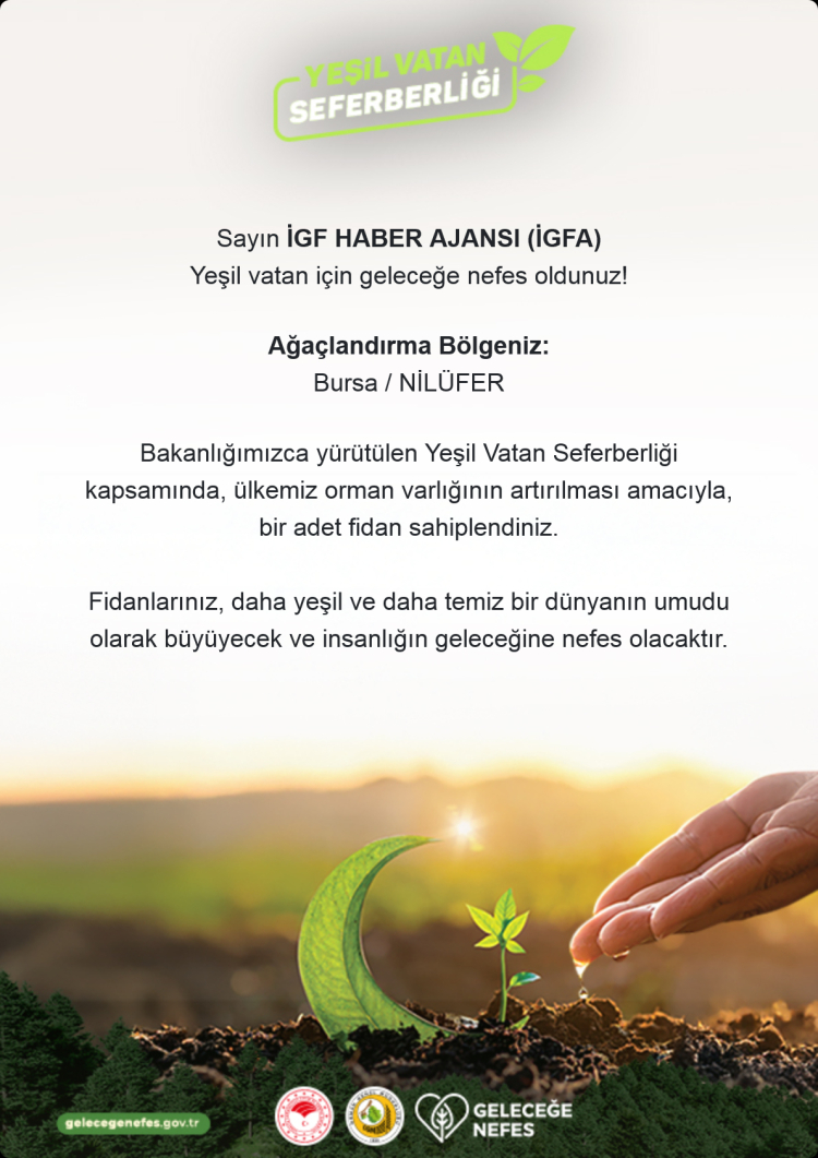 Fidanlar Toprağa Buluştu