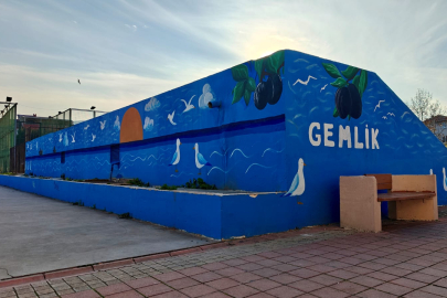 Bursa Gemlik’te Atıl Alanlar Sanatla Güzelleşiyor