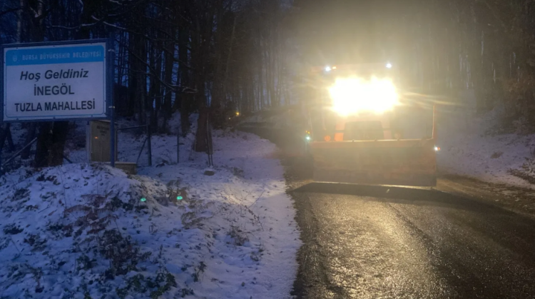 İnegöl’de Karla Mücadele