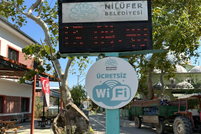 Bursa Nilüfer'de Ücretsiz İnternet Noktasına 40'a Ulaştı