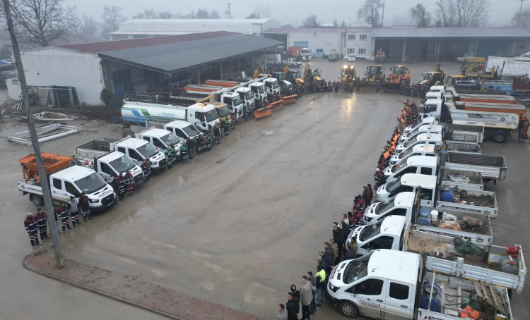 İnegöl Belediyesi Karla Mücadele Hazırlıkları