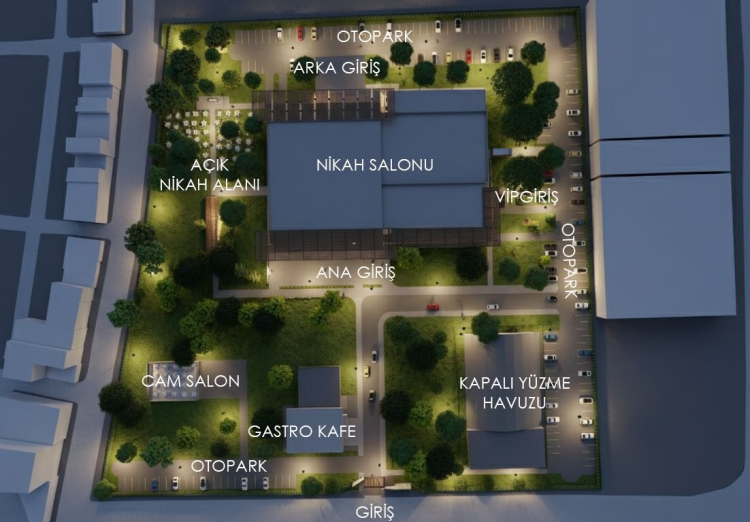 Botanik Park'ta Yeni Nikah ve Etkinlik Salonları Projesi