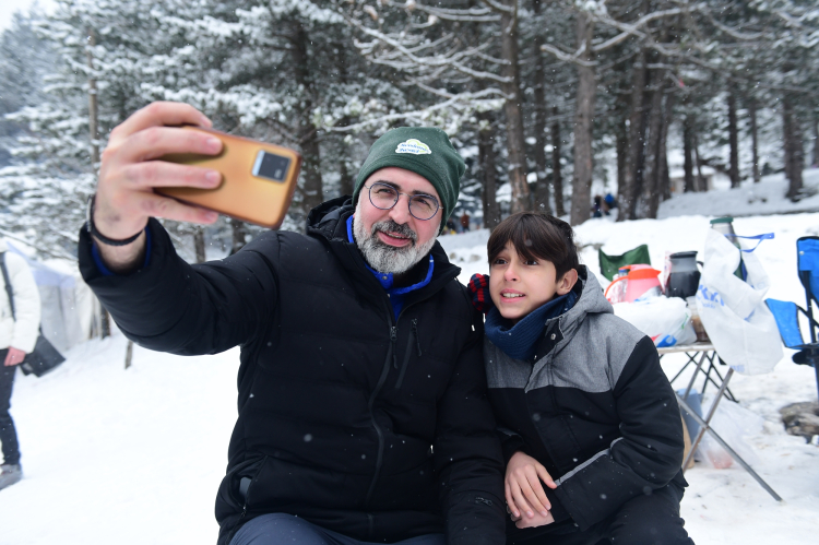 Çocuklar için karne hediyesi: Alaçam Kar Festivali
