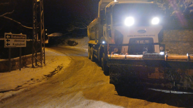 Bursada AKOM Koordinasyonunda Yollar Güvende