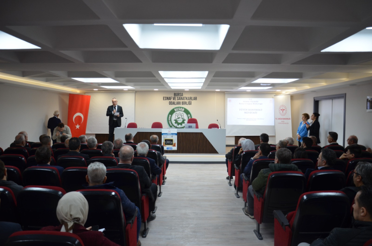 Bursa Esnaf Odalarına Tütün Mücadele Eğitimi