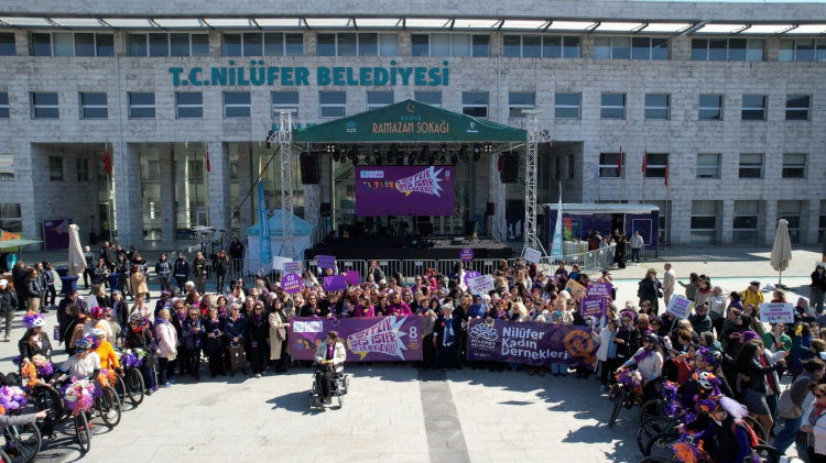 Nilüfer’de Kadınlar İçin Eşitlik ve Barış Yürüyüşü