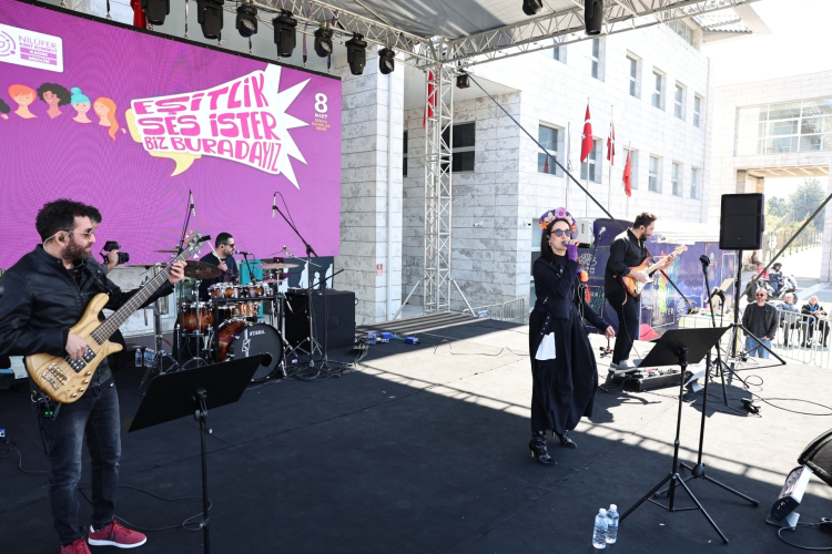 Bursa Nilüfer’de Kadınlar Tek Ses: Eşitlik İçin Buradayız